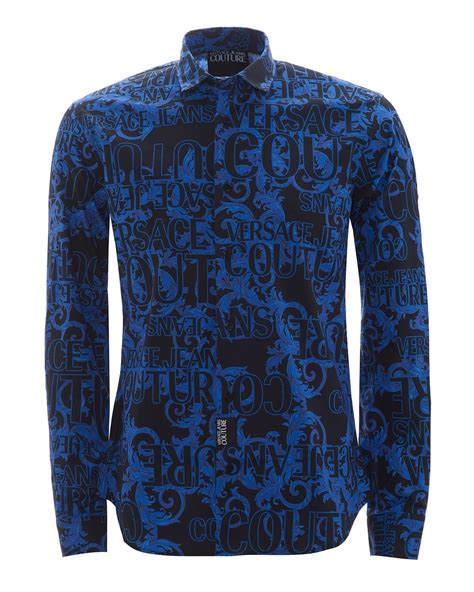 versace jeans shirt blue|versace jeans couture salford.